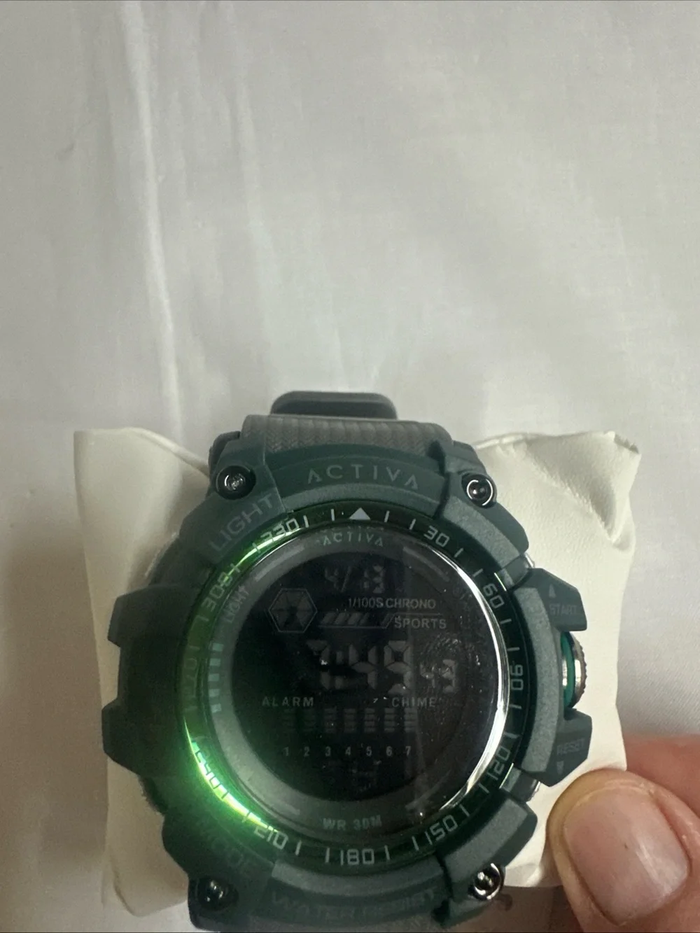 Ativa Green Digital Sports Watch with Resin Strap
